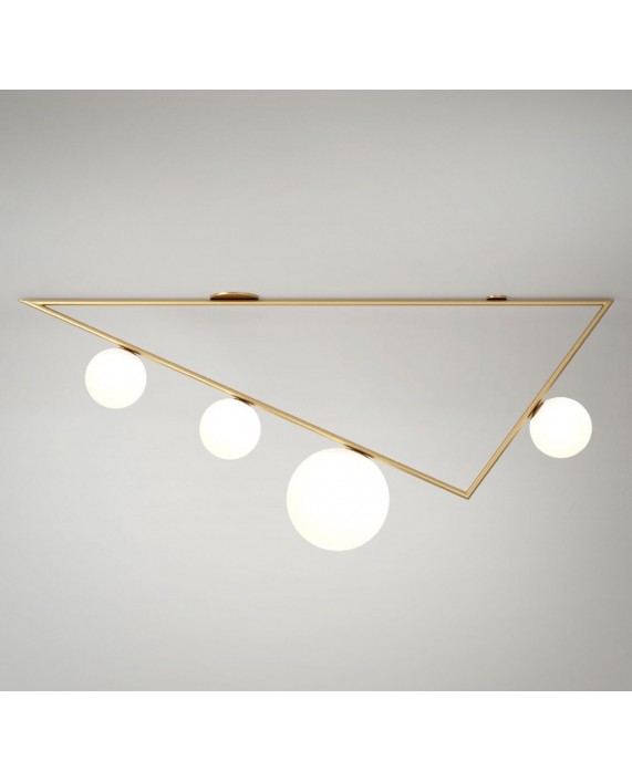 Atelier Areti Triangle 3+1 Globes Ceiling Lamp